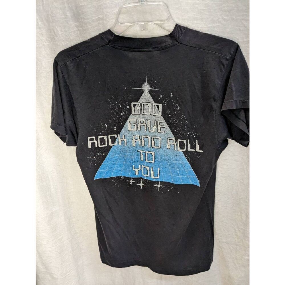 Vintage Petra Metal Band Tee Black Softstyle Petrified Prod 1985 Small S - Picture 5 of 6
